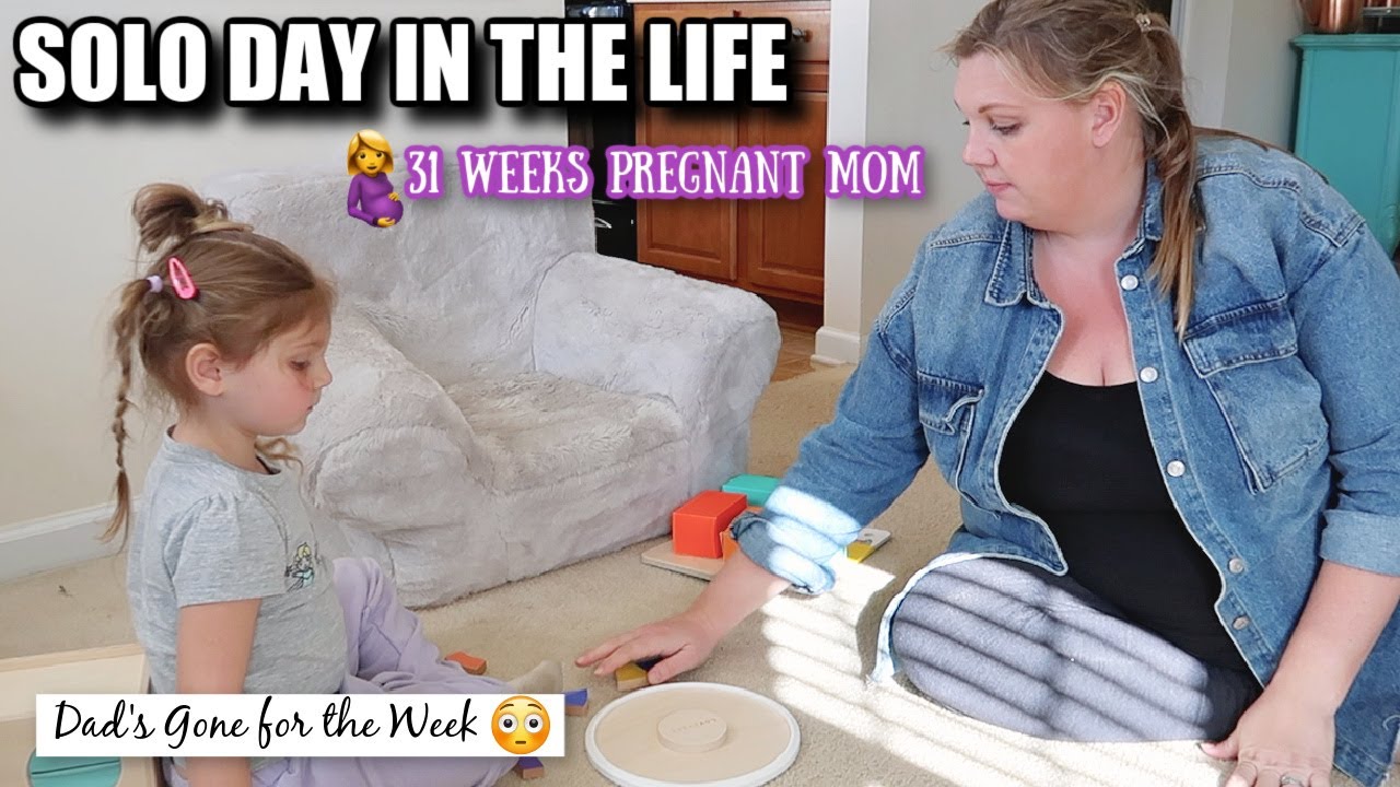 SOLO Day In The Life PREGNANT MOM! 31 Weeks Pregnant | Plus Size Pregnancy VLOG