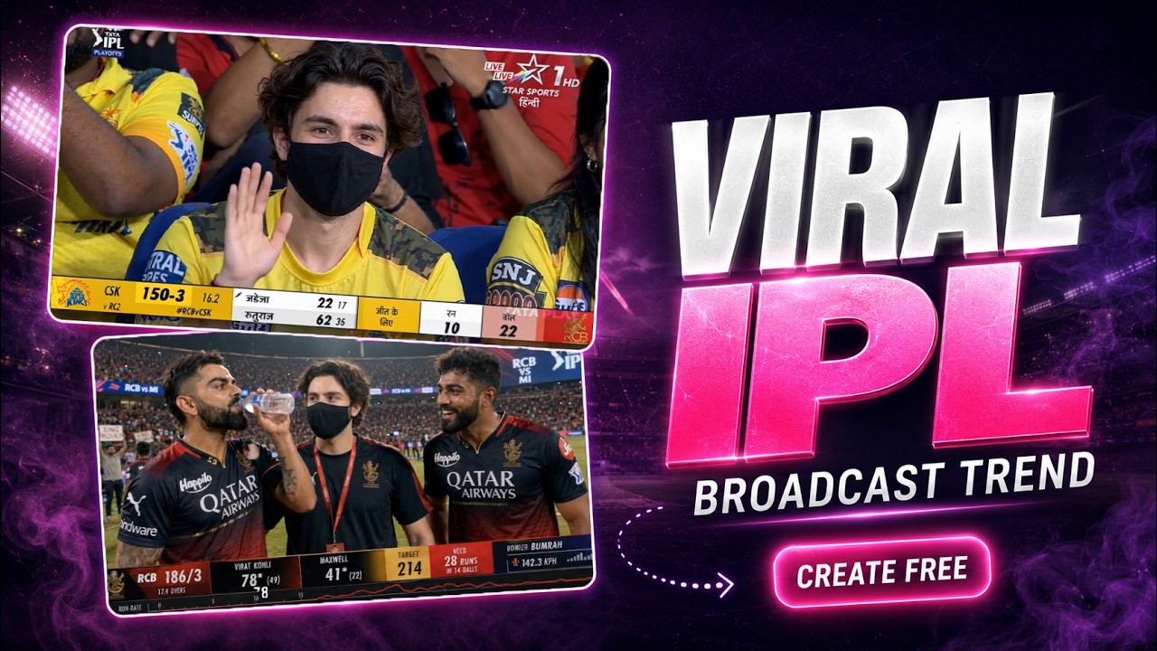 Instagram Trending IPL Video Editing Tutorial | Viral IPL Trend Free Making