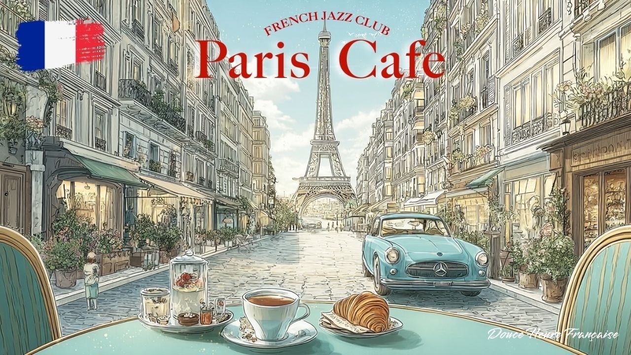 𝐂𝐨𝐳𝐲 𝐏𝐚𝐫𝐢𝐬 𝐂𝐚𝐟𝐞 🌿 Elegant Instrumental — Relaxing Breakfast View | Focus & Read