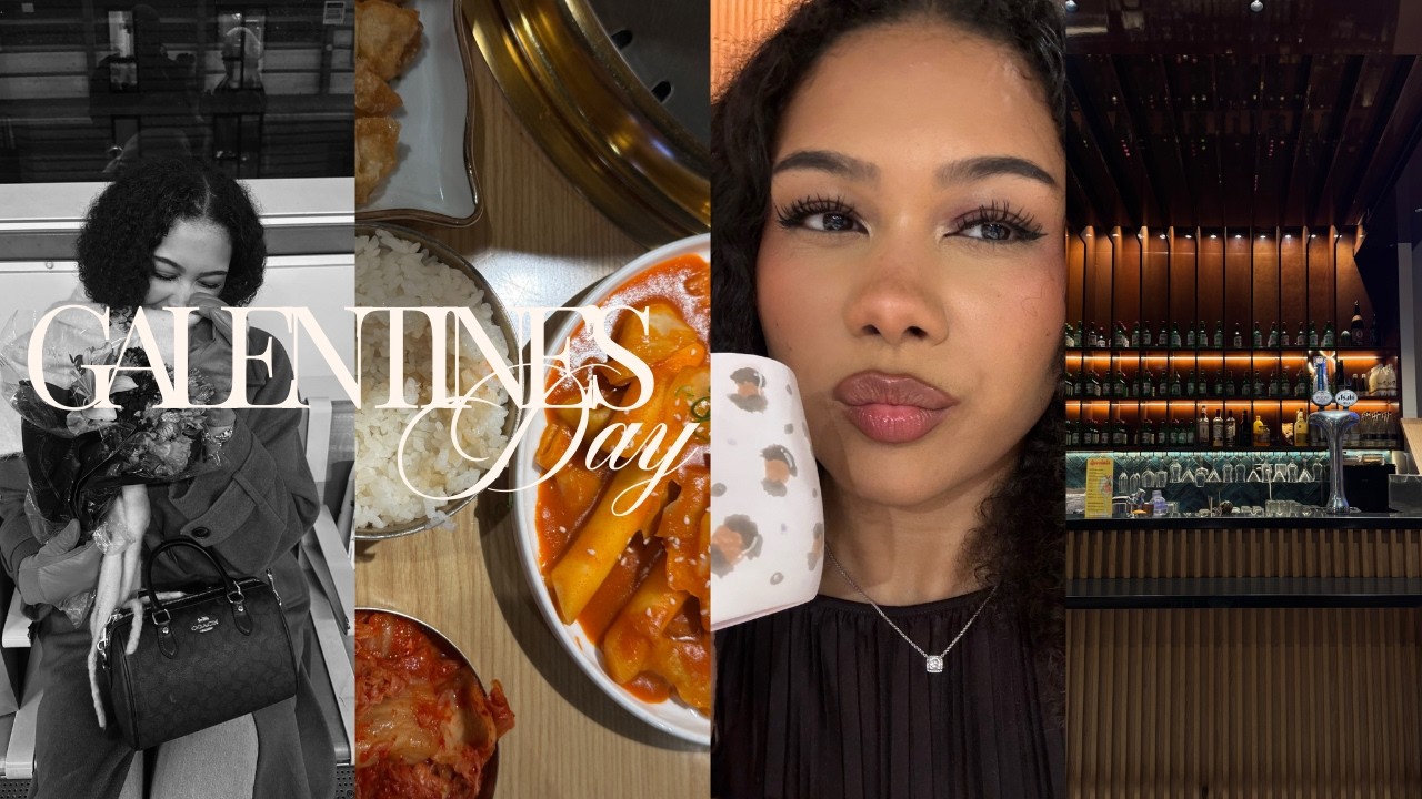 galentine's day vlog! pottery painting + korean food + writing cards | natalie chludz