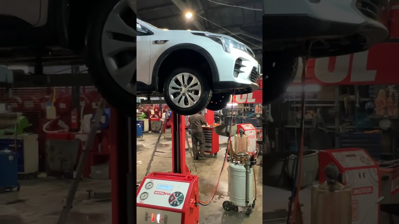 Kia Rio X-line полная аппаратная замена масла в АКПП A6lf1 #motulteam #заменамаславакпп #kia #rio