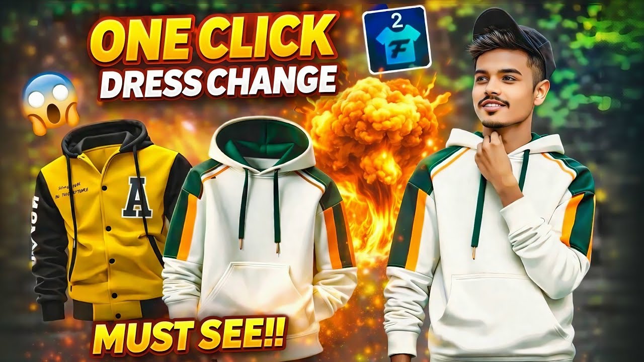 ONE CLICK Dress Up Change | How To Change Tshirt Jacket For One Click 