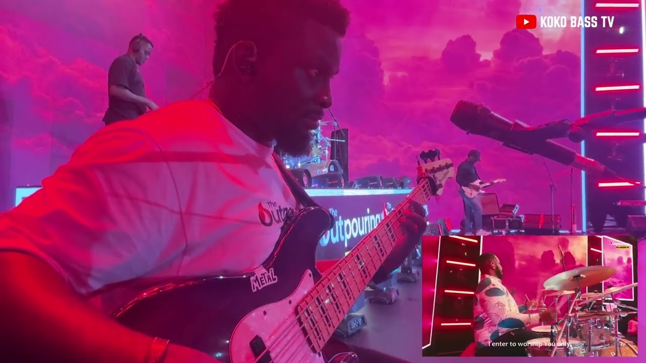 Bass & Drum Cam of Min Theophilus Sunday at the Outpouring Lagos | Koko Bass | Dunsin Oyekan 