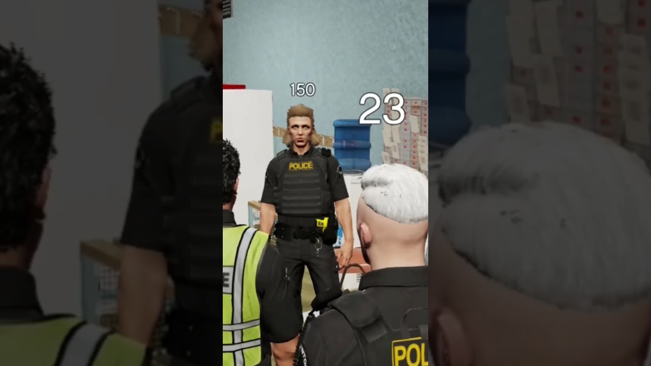 como NO ser polic&iacute;a #roleplay #marius622 #policia #shorts  #gta5 #risas #humor