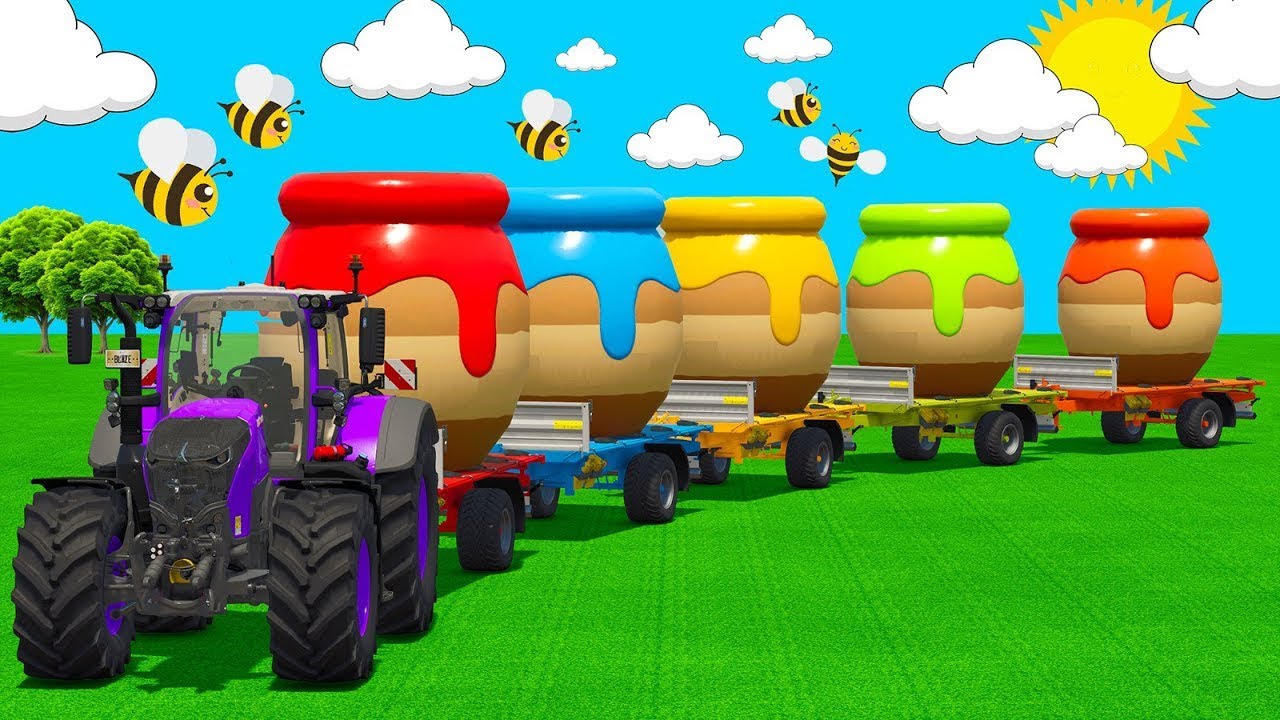LOAD HONEY JAR & TRANSPORT WITH FENDT TRACTORS - Farming Simulator 25