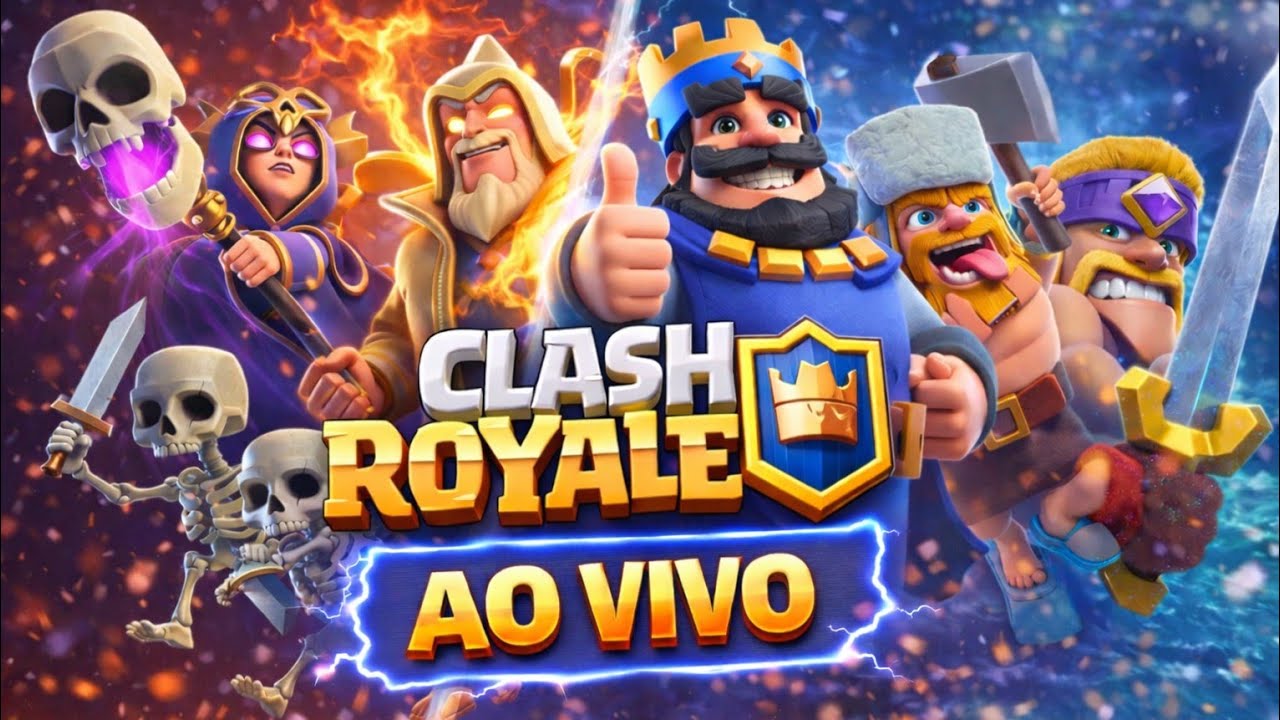 FIM DE TEMPORADA 🔴 LIVE ON 🔴 - CLASH ROYALE #clashroyale #aovivo