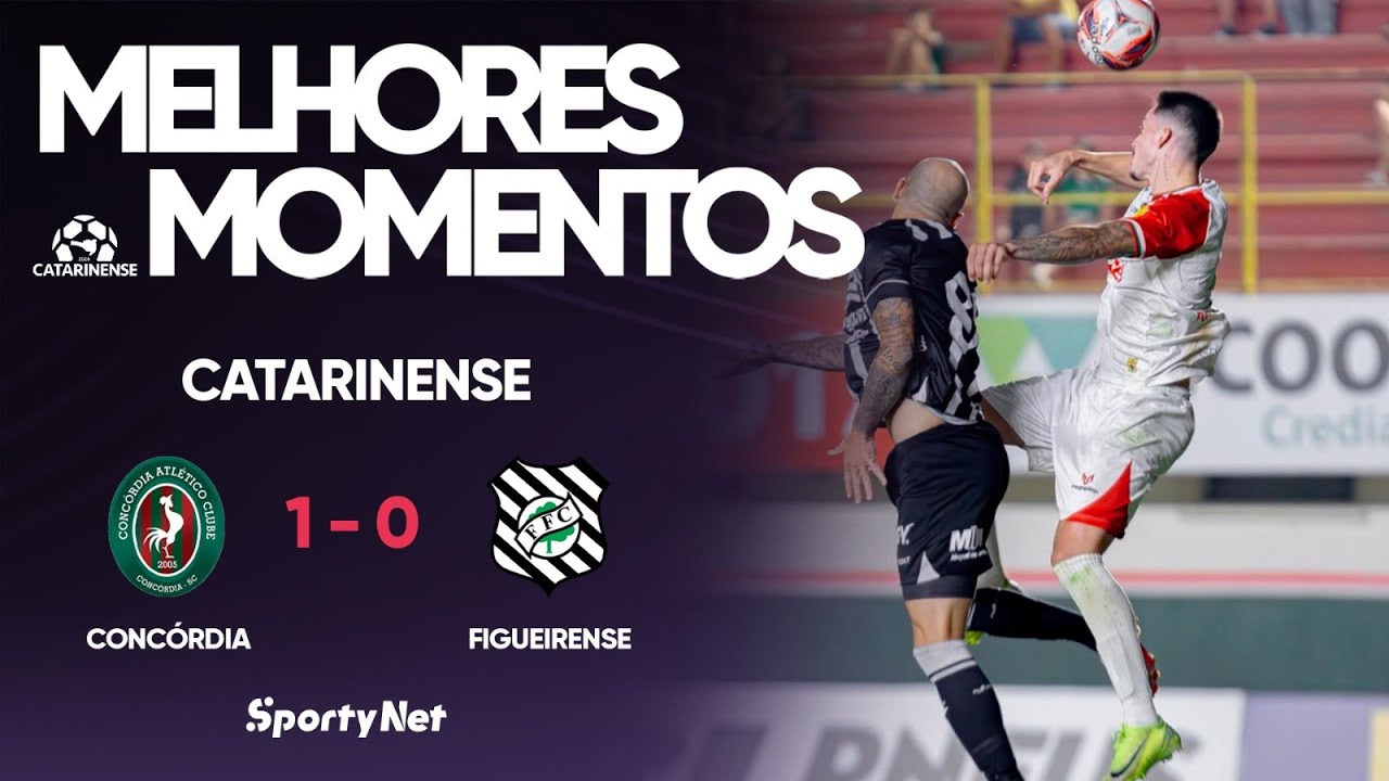 FIGUEIRA VAI CAIR? GALO VAI ÀS QUARTAS - Concórdia 1x0 Figueirense - Melhores Momentos - Catarinense