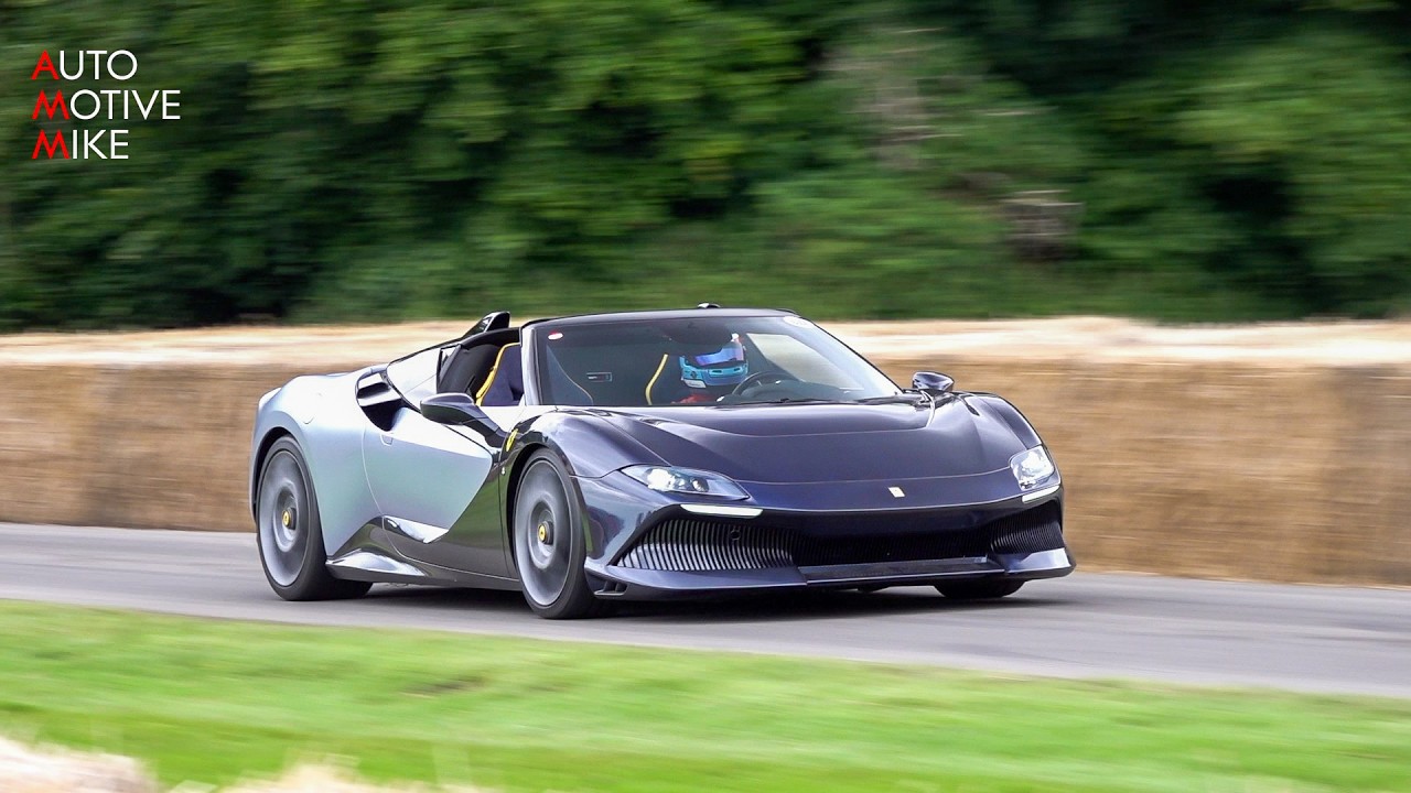 $8.0 Million One-Off Ferrari SP-8 at the Goodwood Hillclimb!