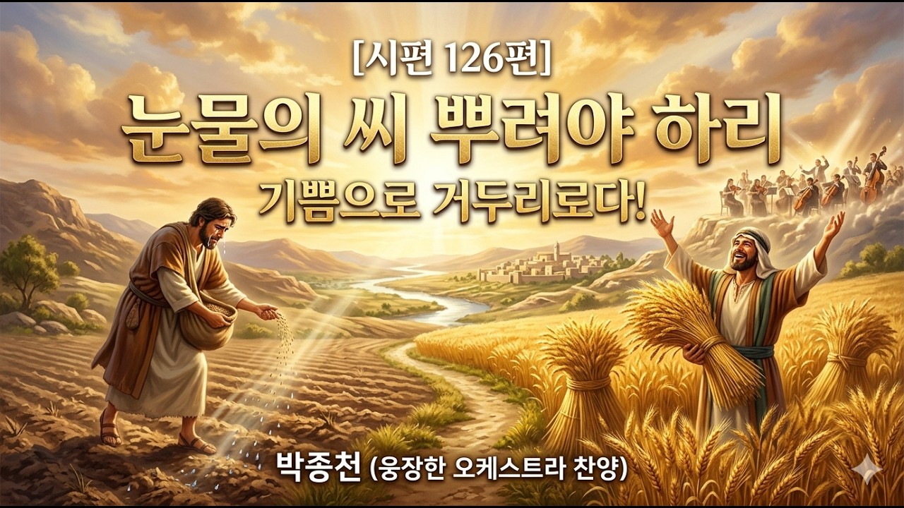 [시편 126편] 눈물의 씨 뿌려야 하리 - 박종천 (웅장한 오케스트라 찬양)