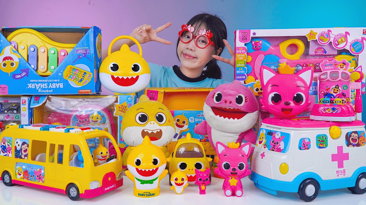 98 Minutes BABY SHARK Collection Unboxing - Satisfying Unboxing (ASMR)