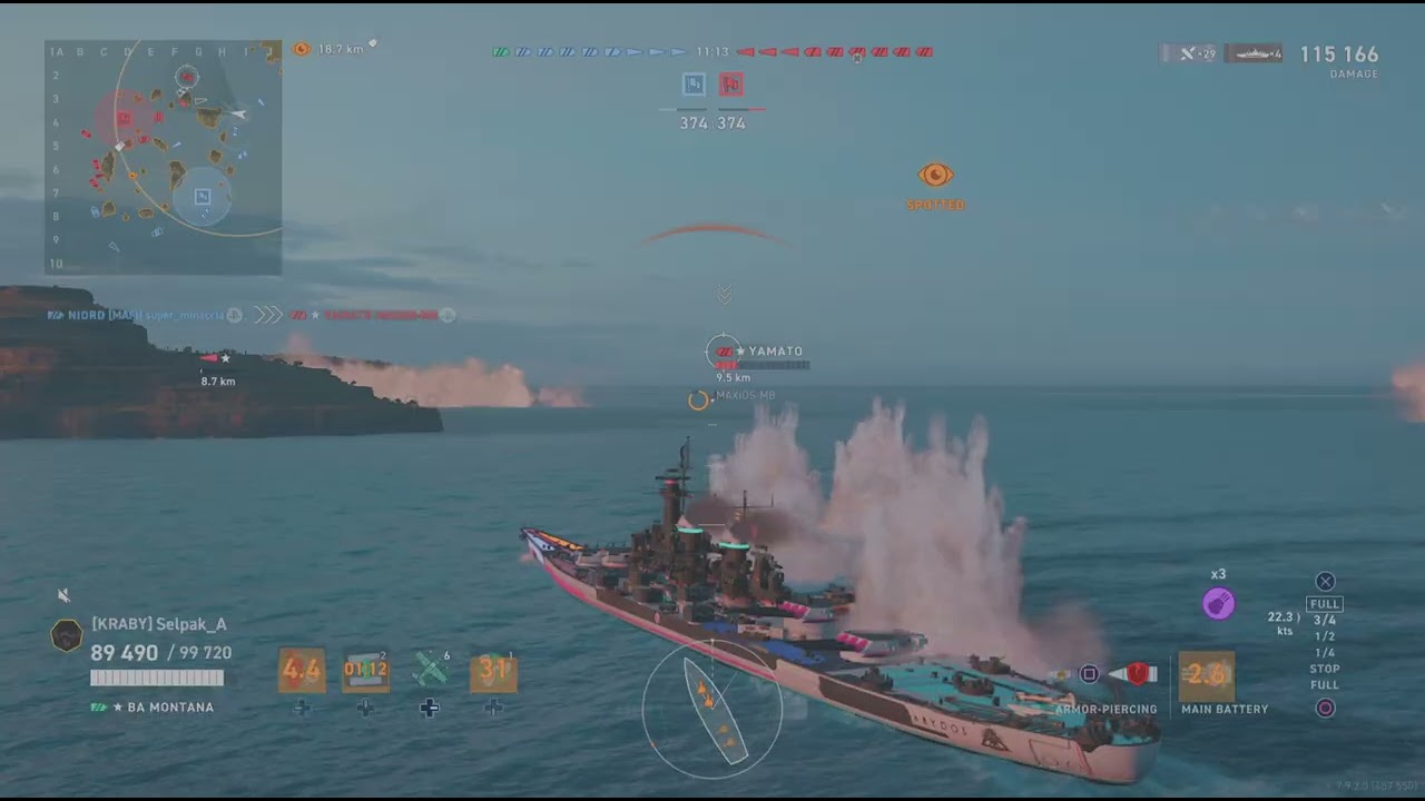 World Of Warships BA Montana +300k Game