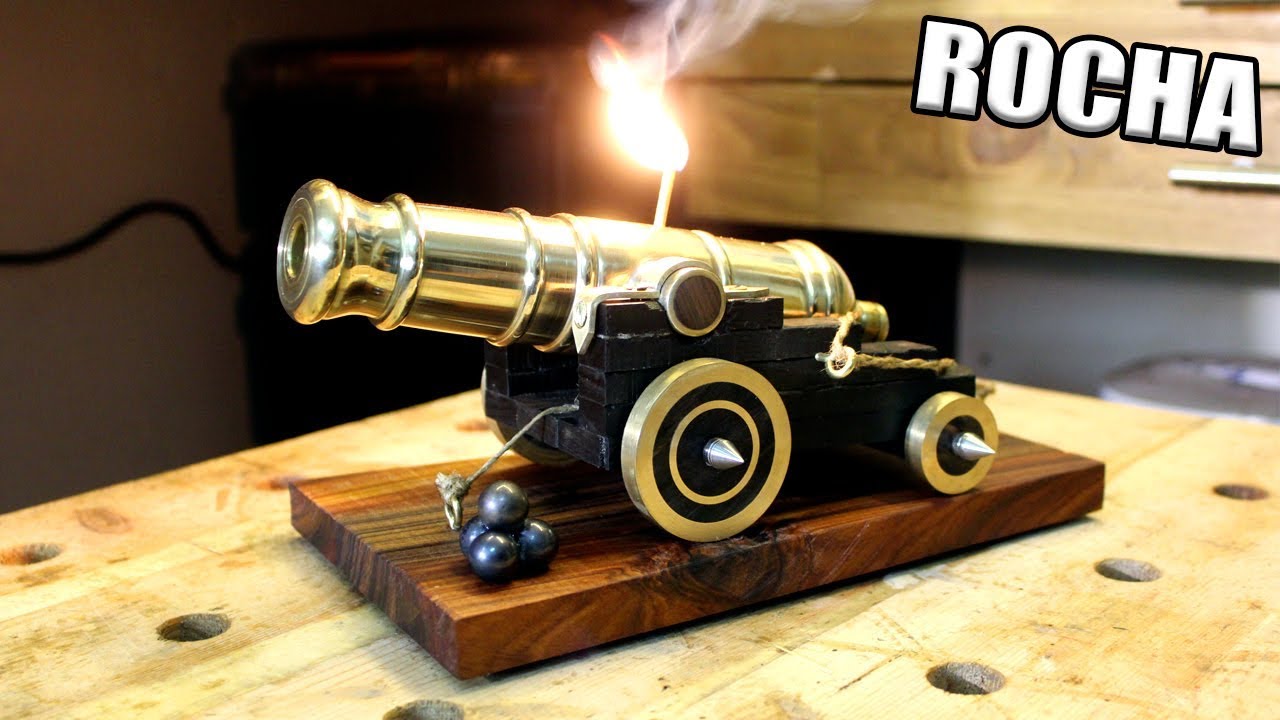 Un mini CAÑON muy POTENTE (Hecho en torno de metal)