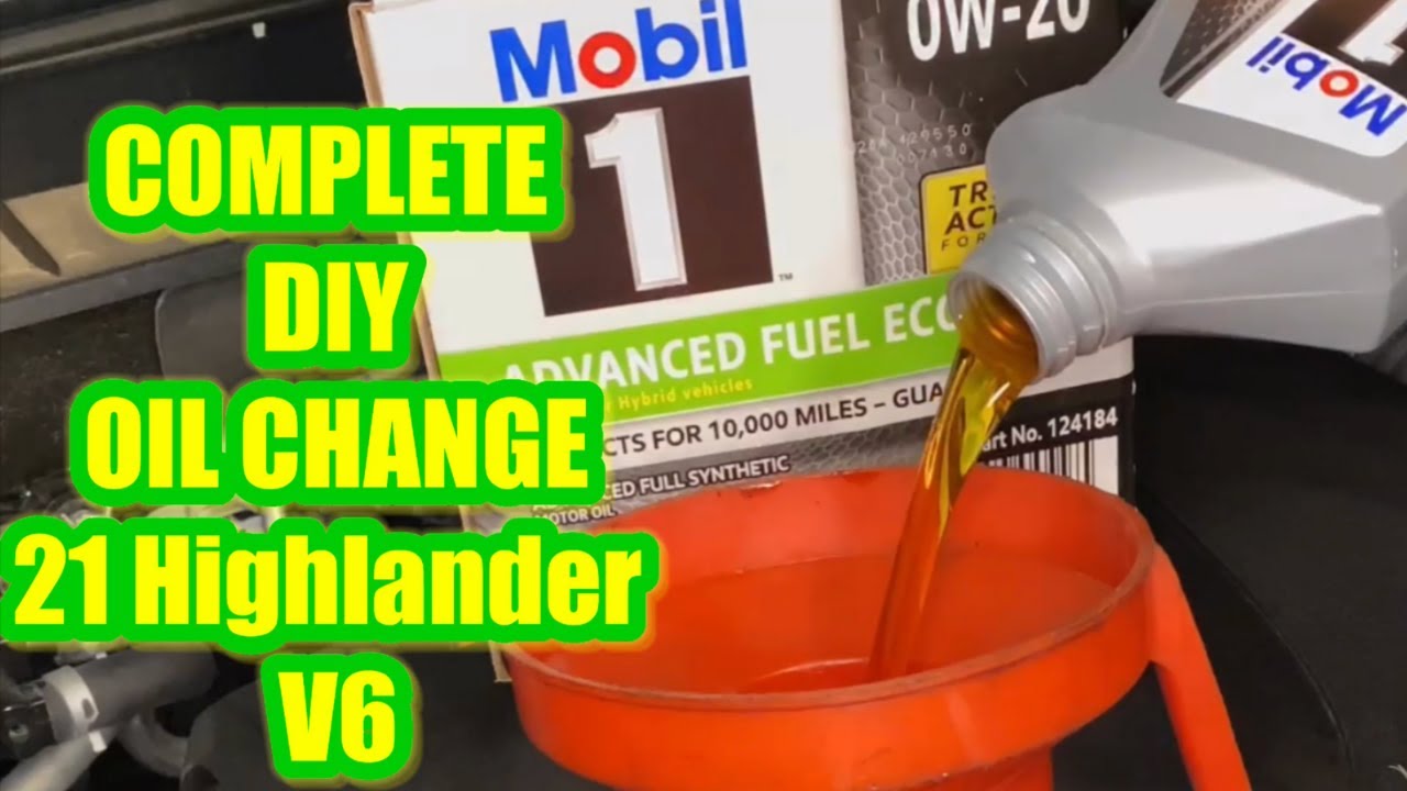 DIY Oil change 2021 Highlander V6