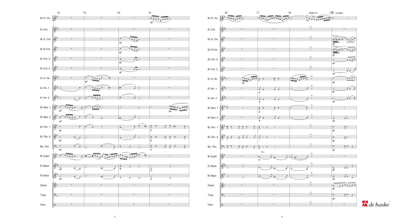 Sweet Sunset for Flugel Horn & Brass Band