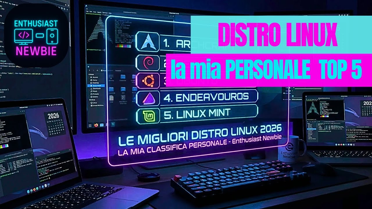 Le migliori DISTRO LINUX 🐧 per il 2026 |  la mia 