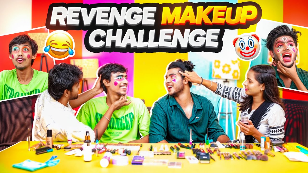Revenge Time 😈 || Makeup Challenge -2 || Moni Team 🆚 Fayas Team