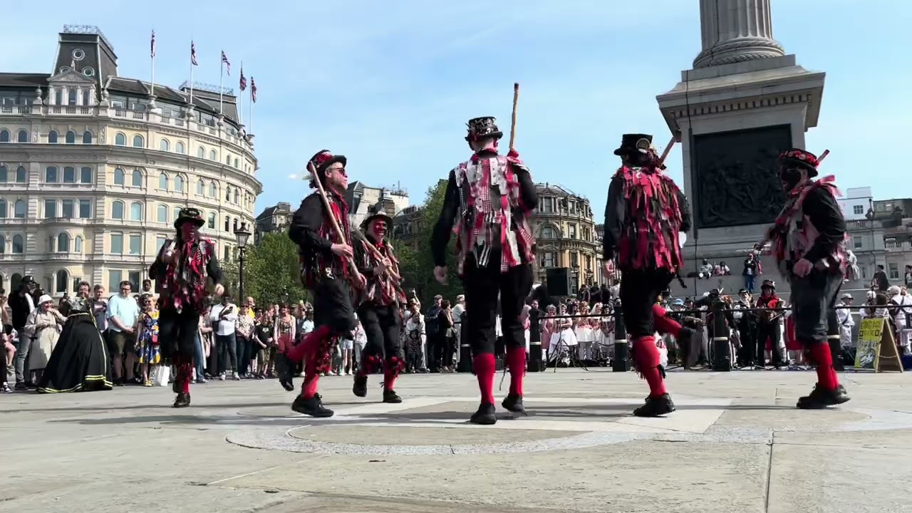 Full Highlights Westminster Morris Dancers Day Dance @Trafalgar Square