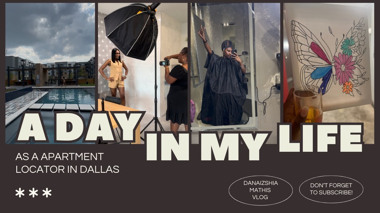 Day in My Life as an Apartment Locator 💄✨ Glam, Free Headshots, Dallas Tours, Paint & Sip! (Realtor)
