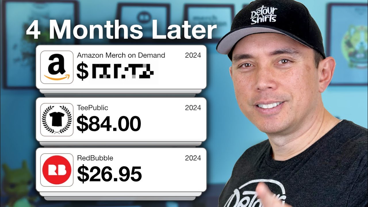 AI + Print on Demand 2024 Sales Update! Real Profit in 4 Months