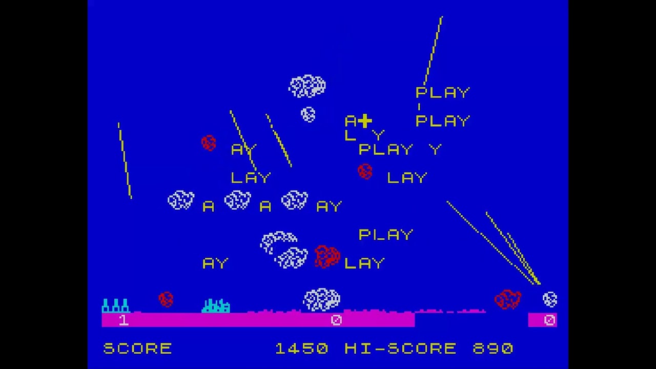 Armageddon ~ MISSILE COMMAND By Silversoft SINCLAIR ZX SPECTRUM