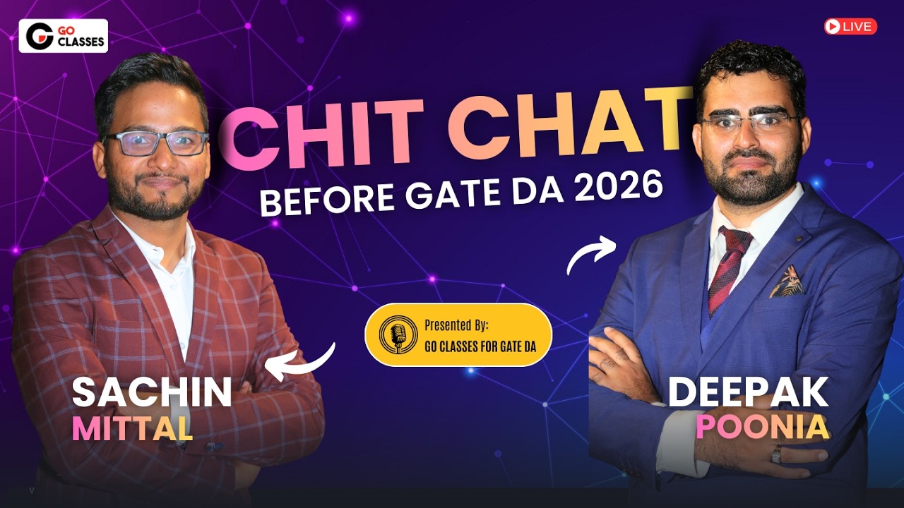 Live Chit-Chat before #GateDA 2026 Exam | Last Minute Important Tips, Advice from GATE DA Toppers