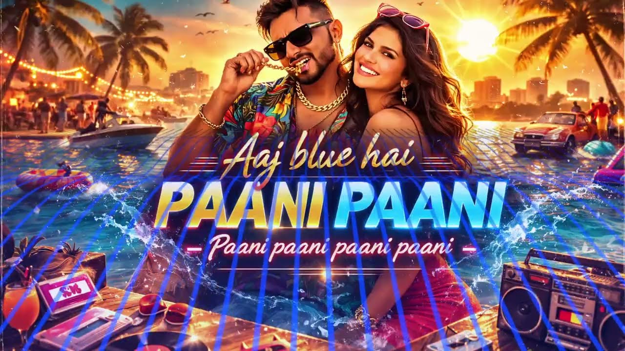 Aaj Blue Hai Paani Paani | 90s Bollywood Retro Vibes | Sunny Sunny Classic Style