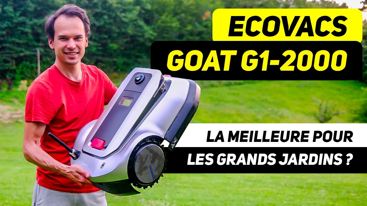 LA MEILLEURE TONDEUSE ROBOT pour les jardins de plus de 1000m2 ? TEST ECOVACS Goat G1-2000