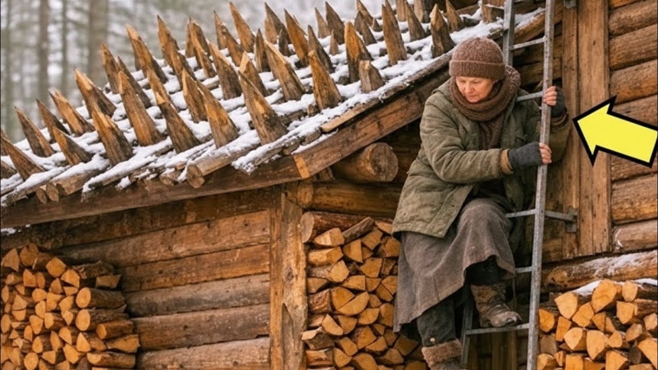 Никто не понял ЗАЧЕМ острые брёвна на крыше... Пока не пришла ЗИМА