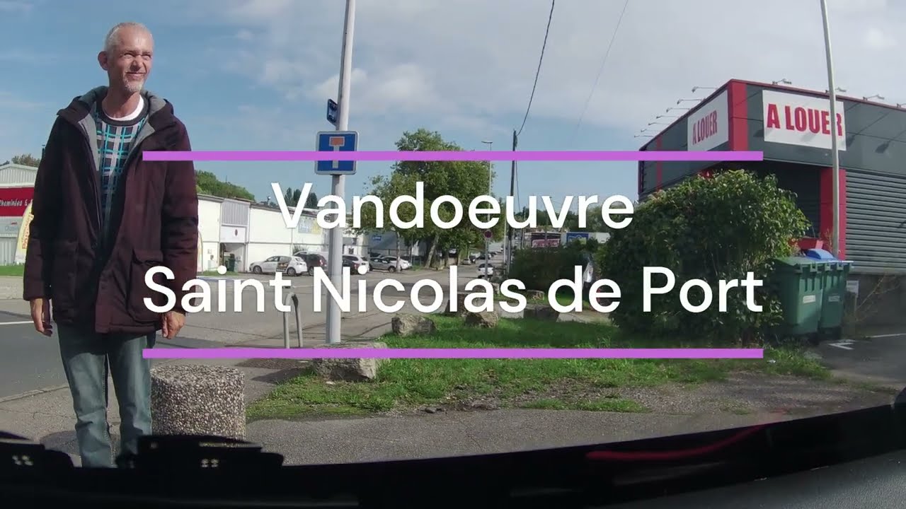 Conduire de Vandoeuvre à Saint Nicolas de port via Laneuveville devant Nancy