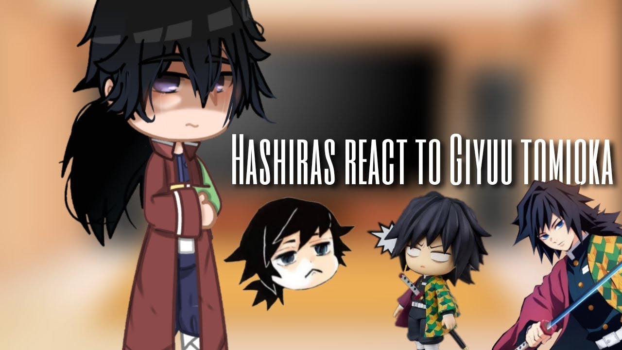 Hashiras react to themselves//Giyuu Tomioka// 2/9//•🇧🇷🇺🇲•!Giyushino!