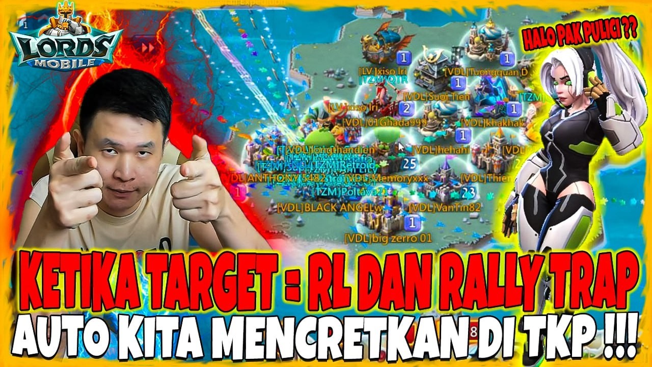 KETIKA TARGET ADALAH RL DAN RALLY TRAP !!! AUTO KITA MENCRETKAN ZERO !!! - Lords Mobile Indonesia