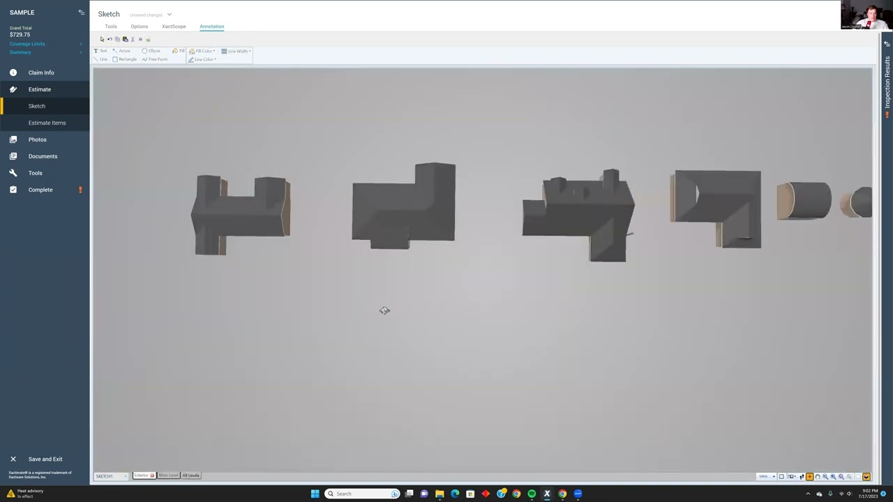 The most accurate and fastest way to sketch exterior elevations in Xactimate