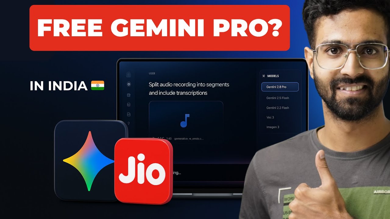 Google Gemini Pro FREE in India with Jio!