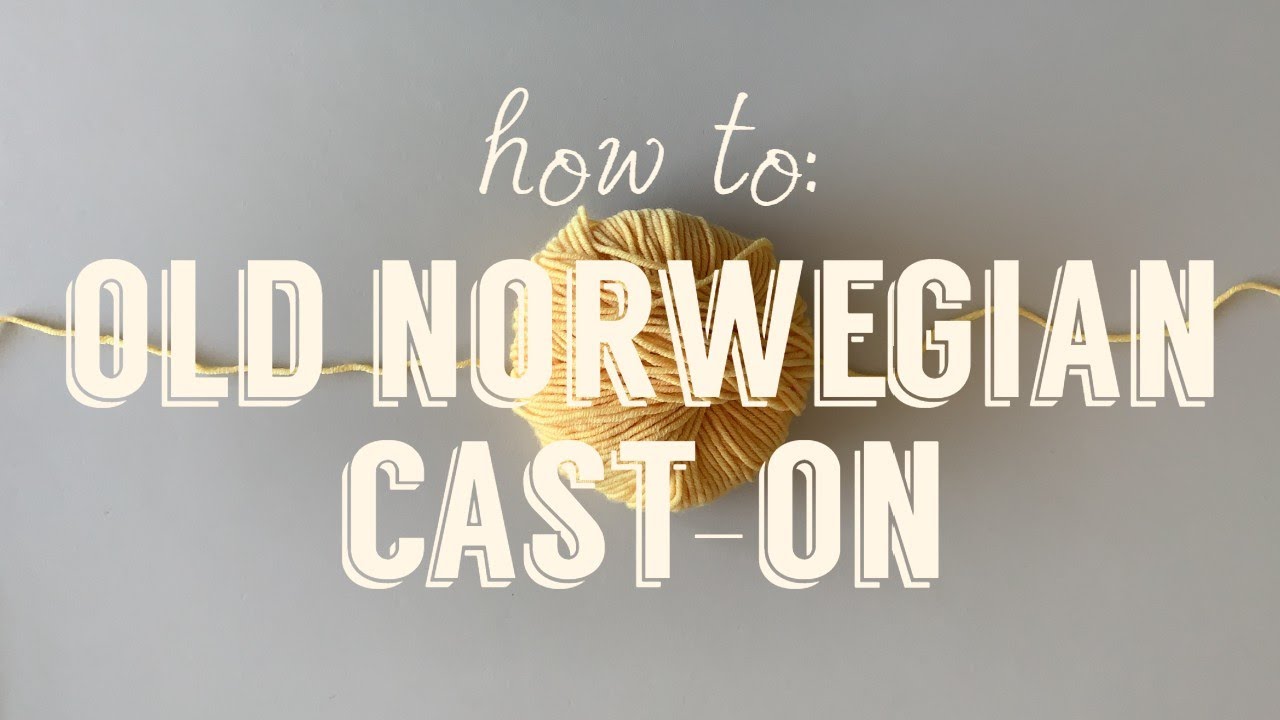신축성있는 코잡기: 옛 노르웨이식 코잡기 | Old Norwegian cast-on | German twisted cast-on
