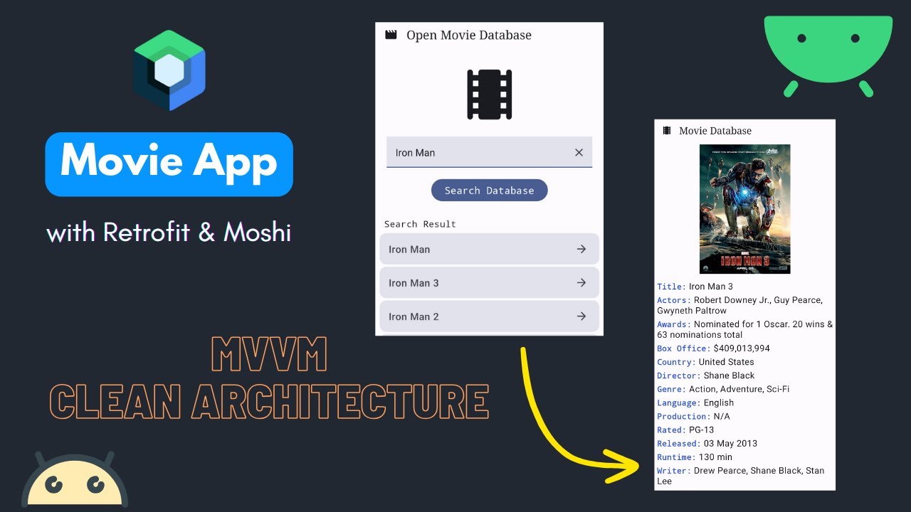 Movie App with Retrofit & Moshi | MVVM Clean Architecture | Jetpack Compose | Code-Along