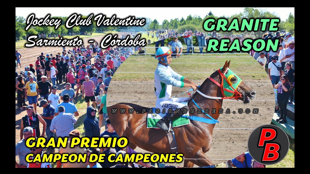 GRANITE REASON: G.P. CAMPEON DE CAMPEONES: JOCKEY CLUB VALENTINE - SARMIENTO, CORDOBA (14-01-2024)