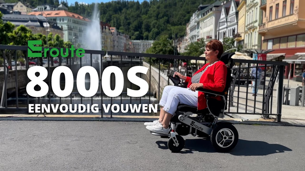 Eroute 8000S – Lichtgewicht opvouwbare elektrische rolstoel – Eenvoudig in en uit te klappen