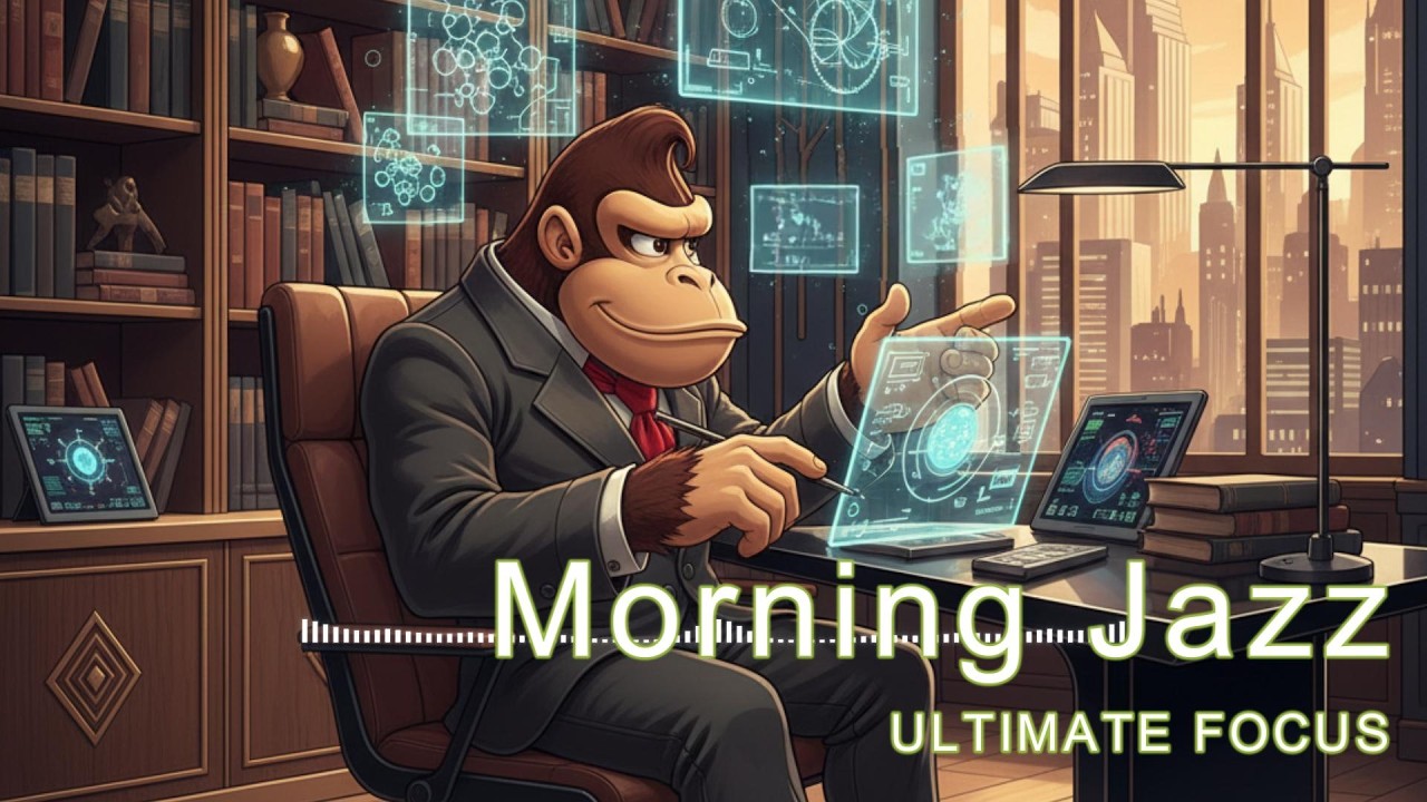 What is Donkey Kong Studying? 🧐 Elegant Jazz for Gamers - Morning Jazz