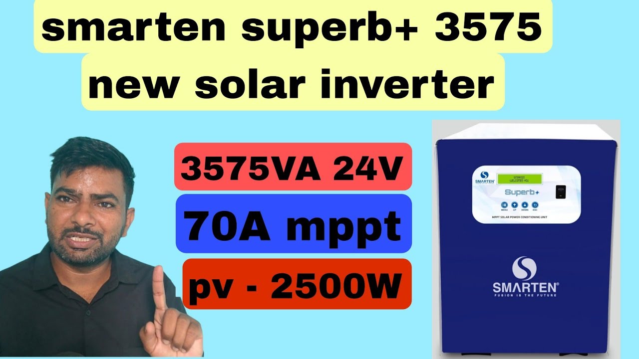 New 2025 smarten superb+ 3575 heavy duty mppt solar pcu | Smarten superb + 3575