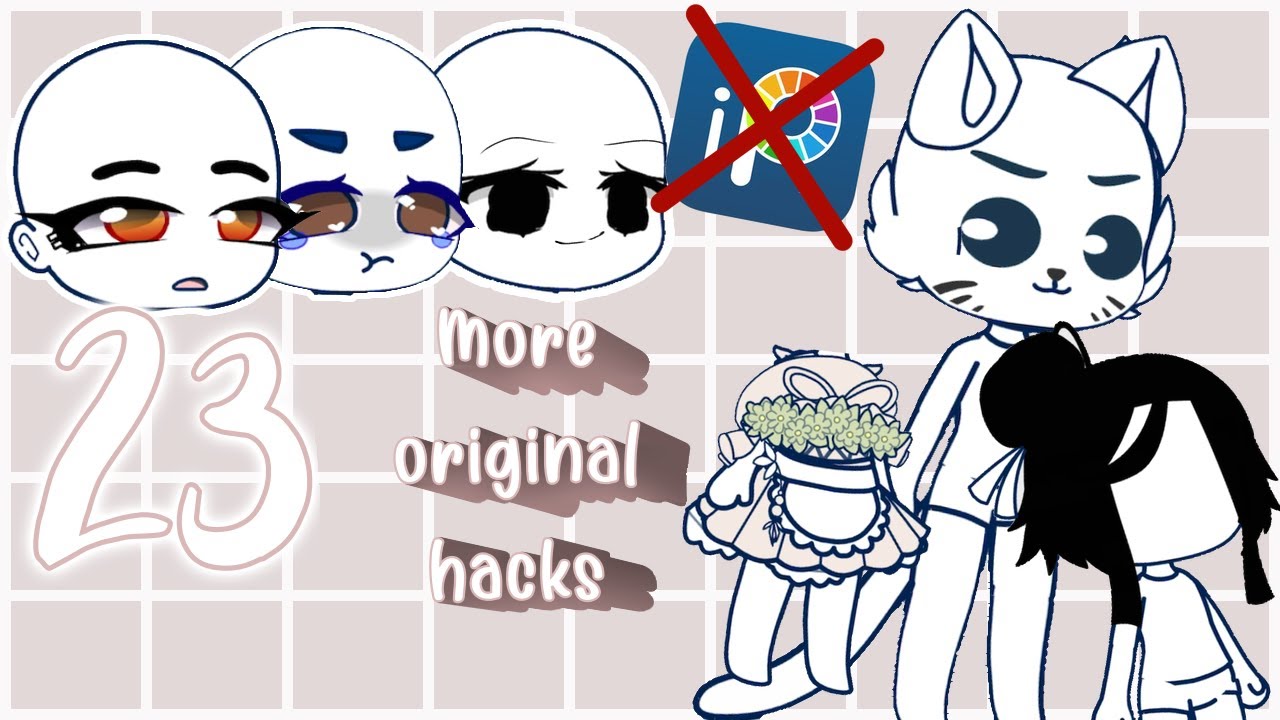 23 MORE Gacha Club hacks! || Original ideas ☁️
