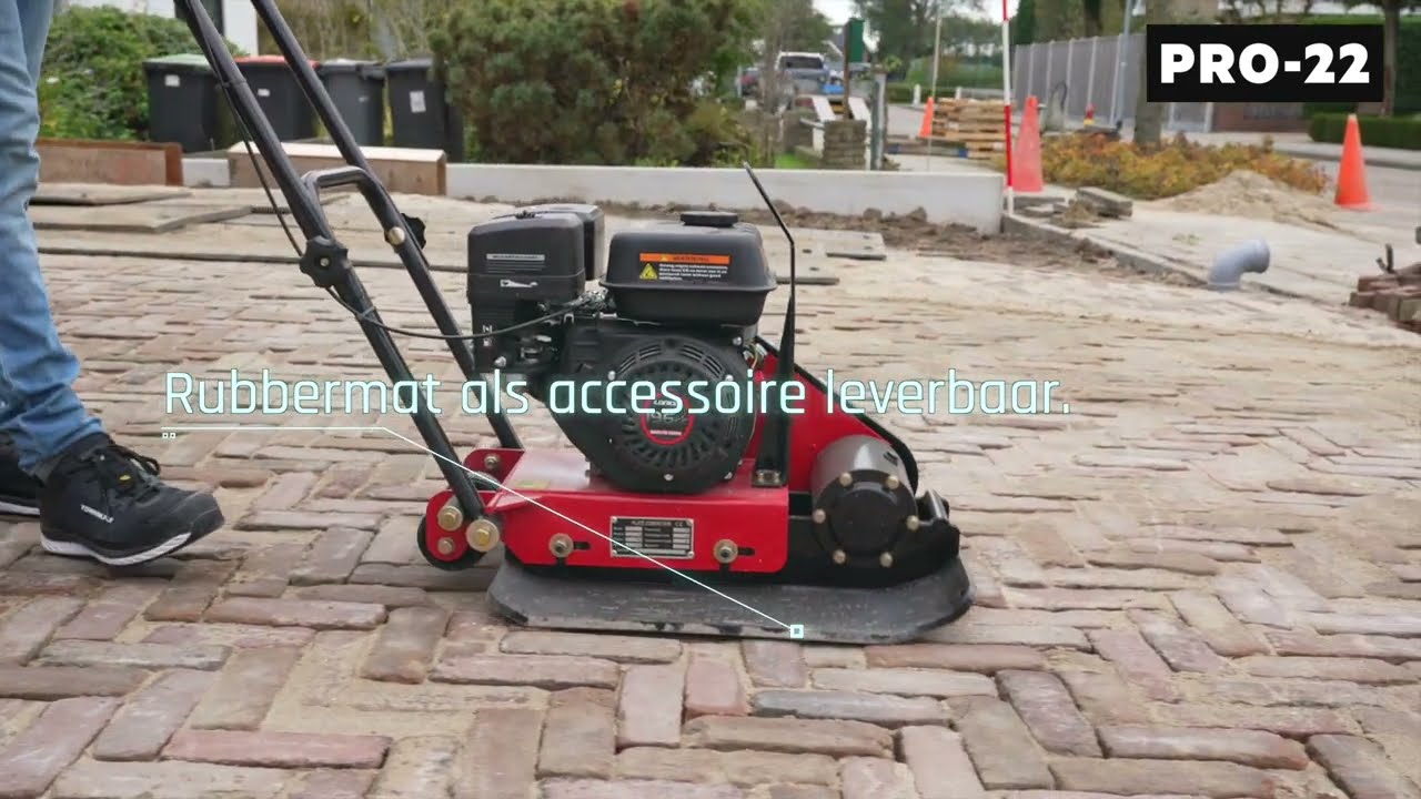 PRO 22 T50 Trilplaat - Benzine / 1300 kg Slagkracht / Gewicht: 78 kg