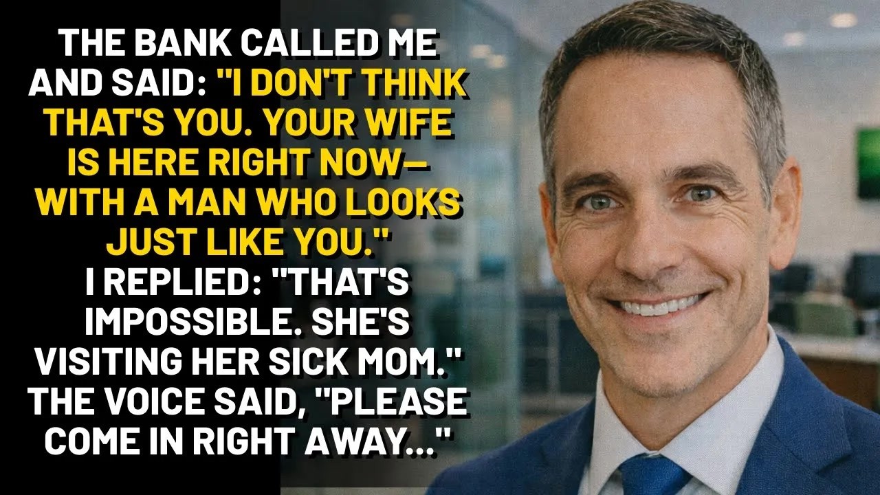 The Bank Called： ＂Your Wife Is Here With A Man Who Looks Just Like You...＂