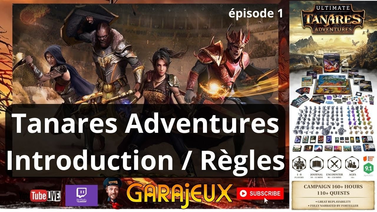 Tanares Adventure - Fin introduction - Règles et Histoire - A vous de jouer ! Dungeon Crawler