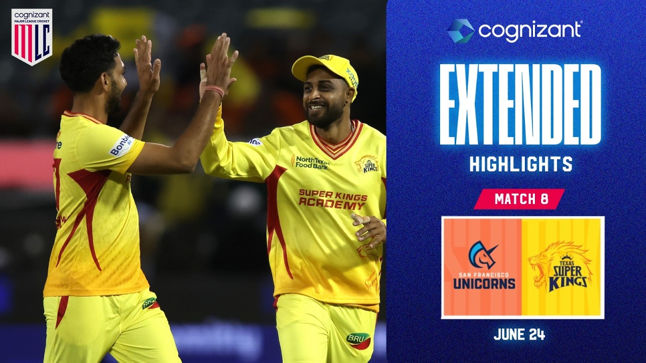 Cognizant Extended Match Highlights | San Francisco Unicorns vs Texas Super Kings | Match #8