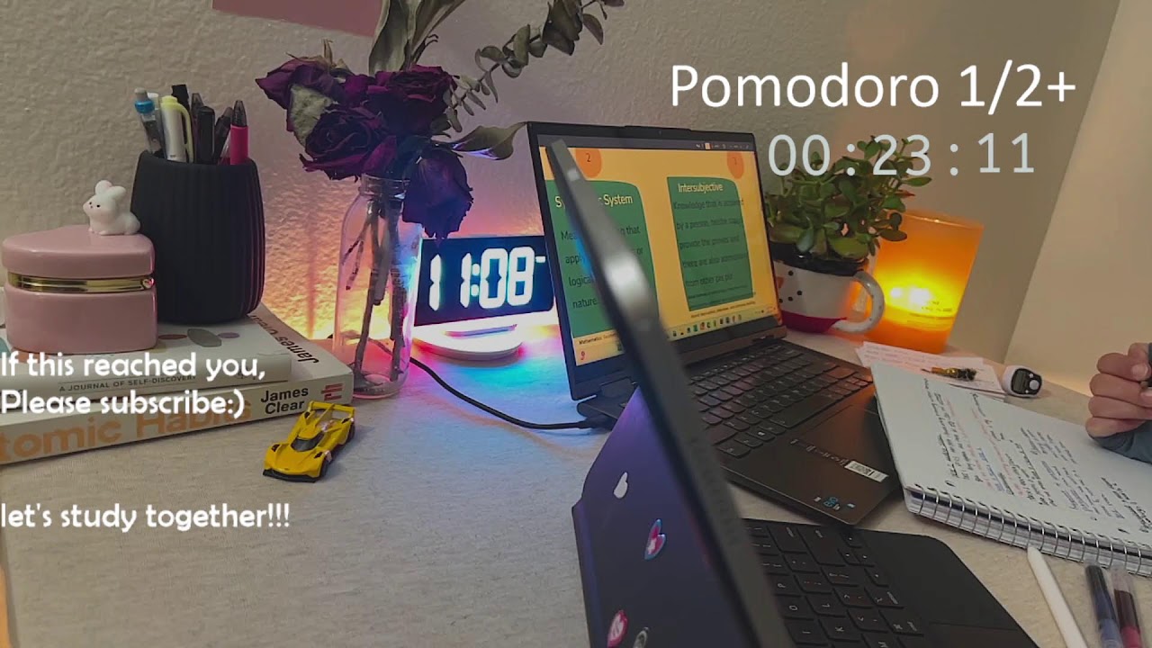 LIVE 3+ Hour Study With Me | Real-Time Pomodoro | Focus, Calm & Accountability