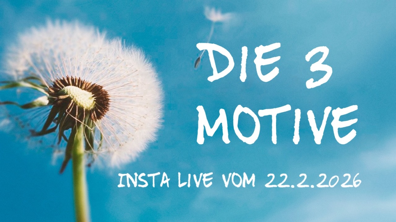 Die 3 Motive (Insta-Live vom 22..02.2026)