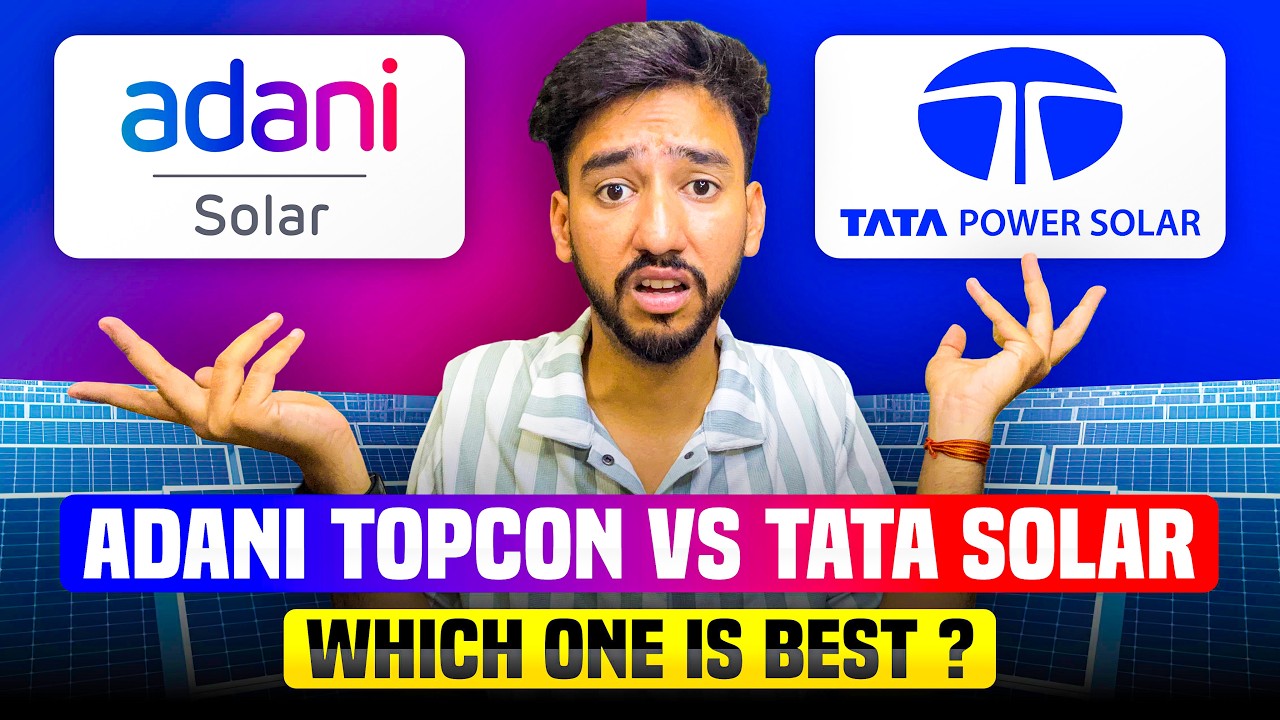 Adani TOPCon vs Tata Solar | Kaun Hai Asli Solar Ka Baadshah? Best Solar Panel for Indian Homes 2025