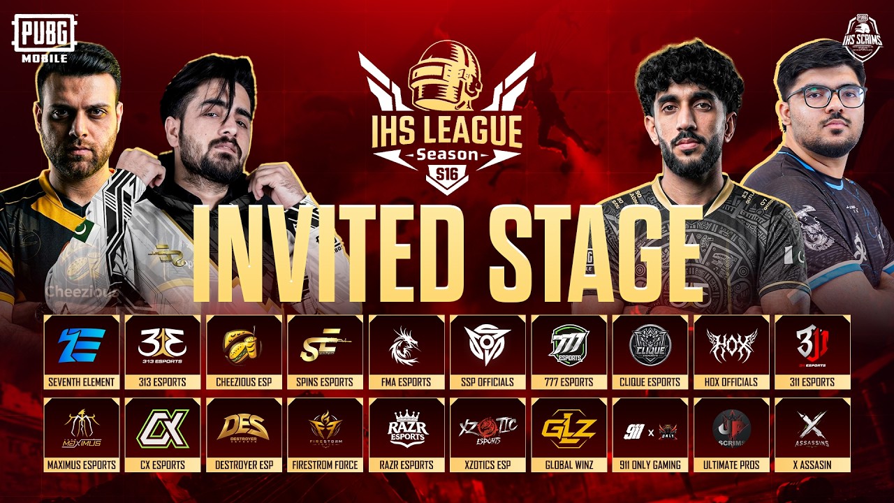 IHS LEAGUE S16 240K - INVITED STAGE | PUBG MOBILE