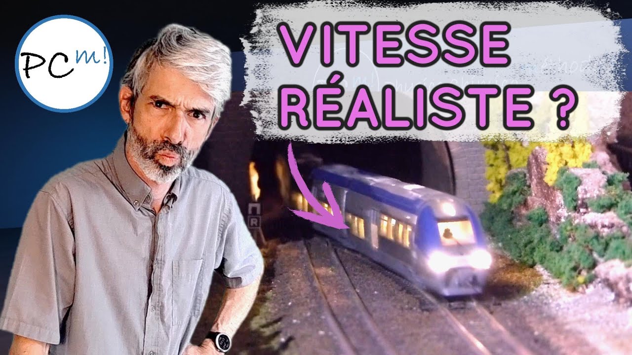 Comment calculer la vraie vitesse d’un train miniature ?
