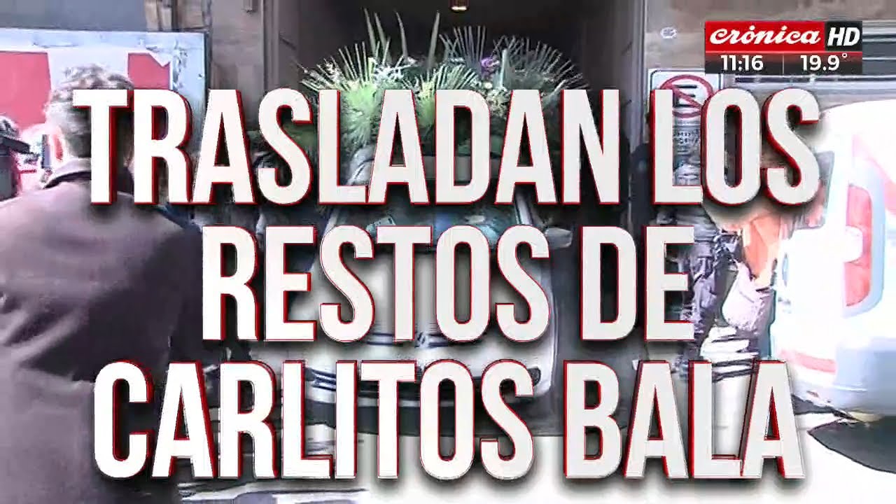 Trasladan los restos de Carlitos Balá